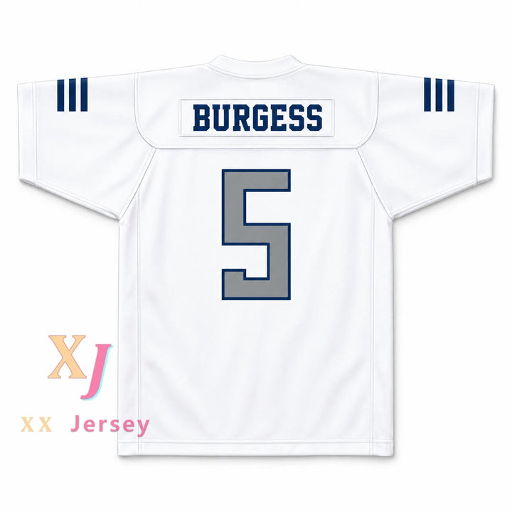 Custom Terrell Burgess 5 San Marcos High School Knights Football Jersey