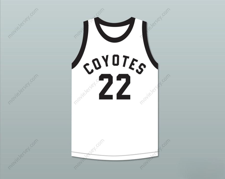 CUSTOM ANY Name Number PHIL JACKSON 22  HIGH SCHOOL COYOTES WHITE BASKETBALL JERSEY Top Stitched S-6XL