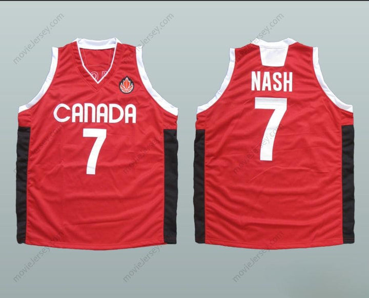 PERSONALIZA CUALQUIER Nombre Número STEVE NASH CANADÁ CAMISETA BALONCESTO Cosida S-6XL