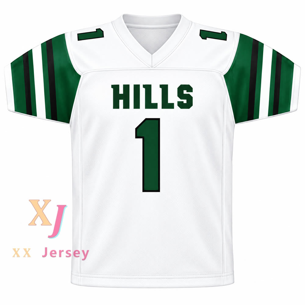 PERSONALIZA Cualquier Nombre Número WAN'DALE ROBINSON 1 Preparatoria WESTERN HILLS WOLVERINES Camiseta de Fútbol Cosida S-6XL