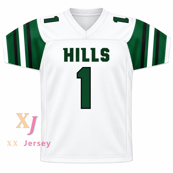 PERSONALIZA Cualquier Nombre Número WAN'DALE ROBINSON 1 Preparatoria WESTERN HILLS WOLVERINES Camiseta de Fútbol Cosida S-6XL