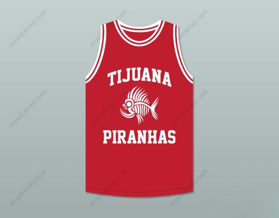 CUSTOM ANY Name Number DANNY TREJO 5 TIJUANA PIRANHAS RED BASKETBALL JERSEY MEXICAN EXPANSION TEAM Top Stitched S-6XL