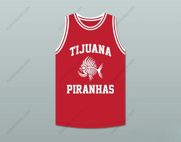 CUSTOM ANY Name Number DANNY TREJO 5 TIJUANA PIRANHAS RED BASKETBALL JERSEY MEXICAN EXPANSION TEAM Top Stitched S-6XL