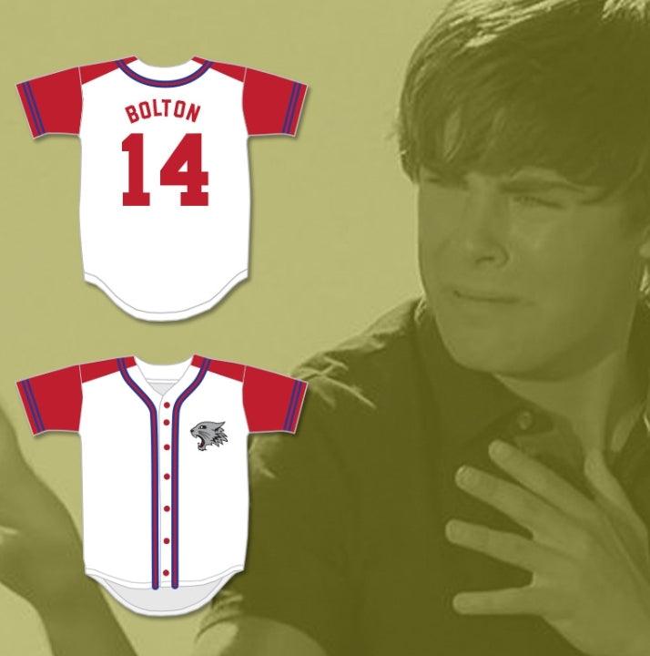 Camiseta de béisbol de los WILDCATS de la ESCUELA SECUNDARIA EAST, con el número 14, nombre personalizado de TROY BOLTON, con PARCHE cosido, tallas S-6XL