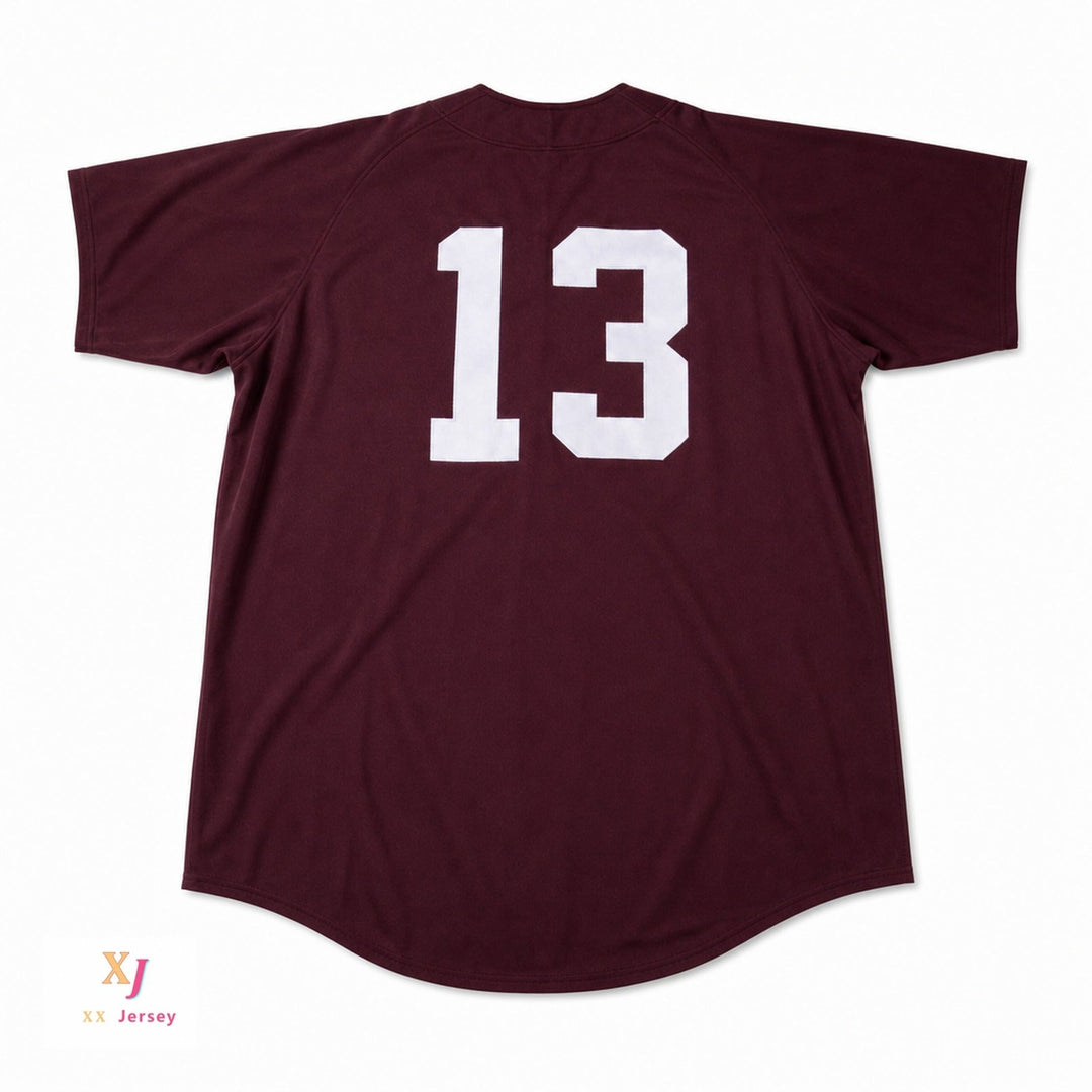 Camiseta de béisbol DEREK JETER CENTRAL HIGH SCHOOL MAROON GIANTS con nombre y número personalizados, costura superior, tallas S-6XL