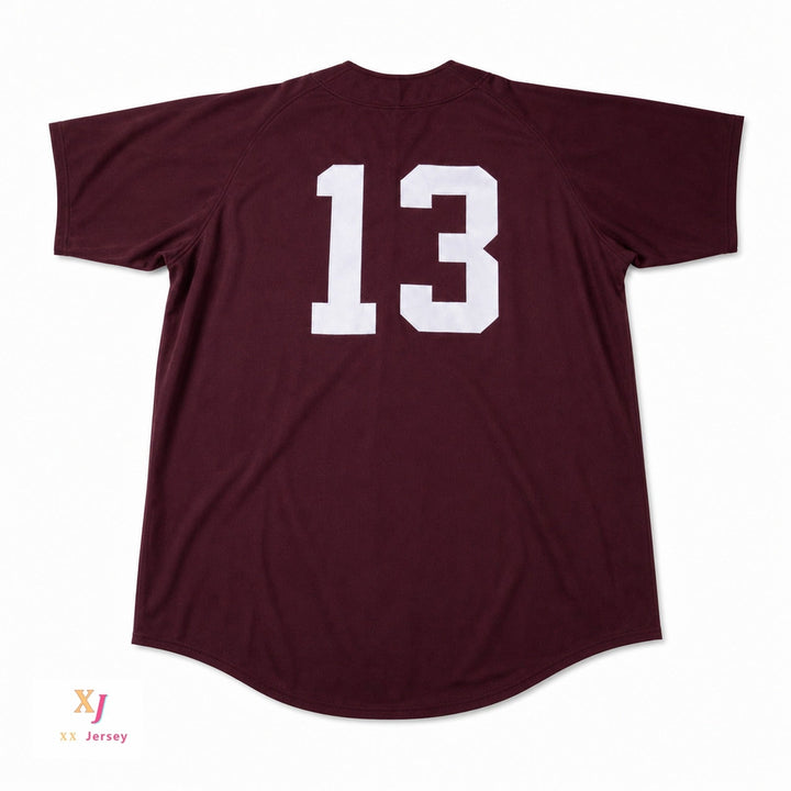Camiseta de béisbol DEREK JETER CENTRAL HIGH SCHOOL MAROON GIANTS con nombre y número personalizados, costura superior, tallas S-6XL