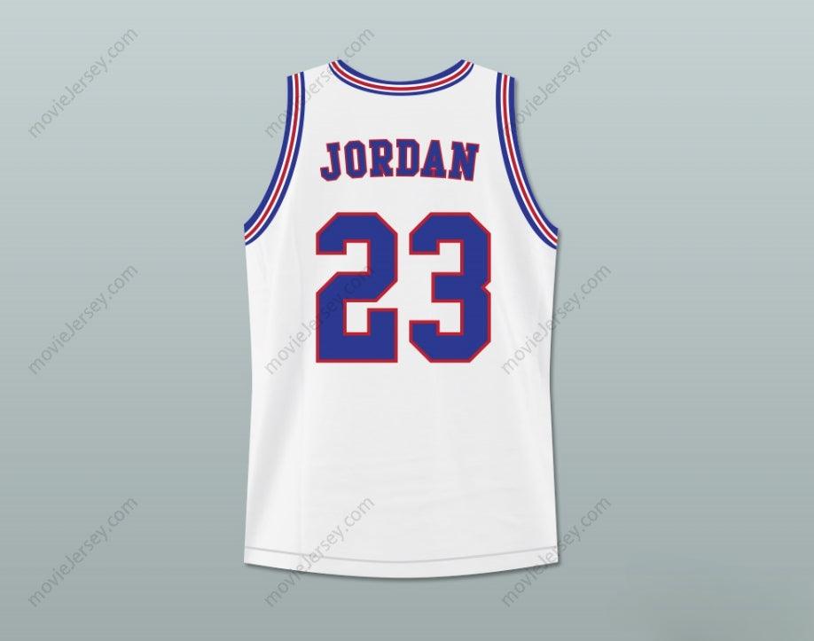 PERSONALIZABLE Cualquier Nombre Número MICHAEL 23 LIKE MIKE JERSEY DE BALONCESTO Blanco Combinado Cosido S-6XL