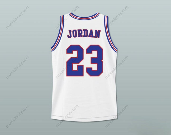 PERSONALIZABLE Cualquier Nombre Número MICHAEL 23 LIKE MIKE JERSEY DE BALONCESTO Blanco Combinado Cosido S-6XL