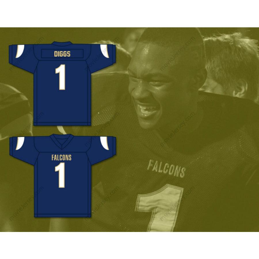 PERSONALIZA CUALQUIER Nombre Número STEFON DIGGS 1 OUR LADY OF GOOD COUNSEL HIGH SCHOOL FALCONS Camiseta de Fútbol con Costuras S-6XL
