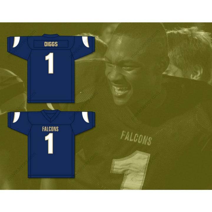 PERSONALIZA CUALQUIER Nombre Número STEFON DIGGS 1 OUR LADY OF GOOD COUNSEL HIGH SCHOOL FALCONS Camiseta de Fútbol con Costuras S-6XL