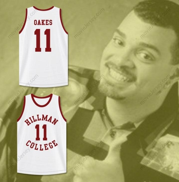 CUSTOM ANY Name Number SINBAD COACH WALTER OAKES 11 HILLMAN COLLEGE WHITE BASKETBALL JERSEY A DIFFERENT WORLD Top Stitched S-6XL