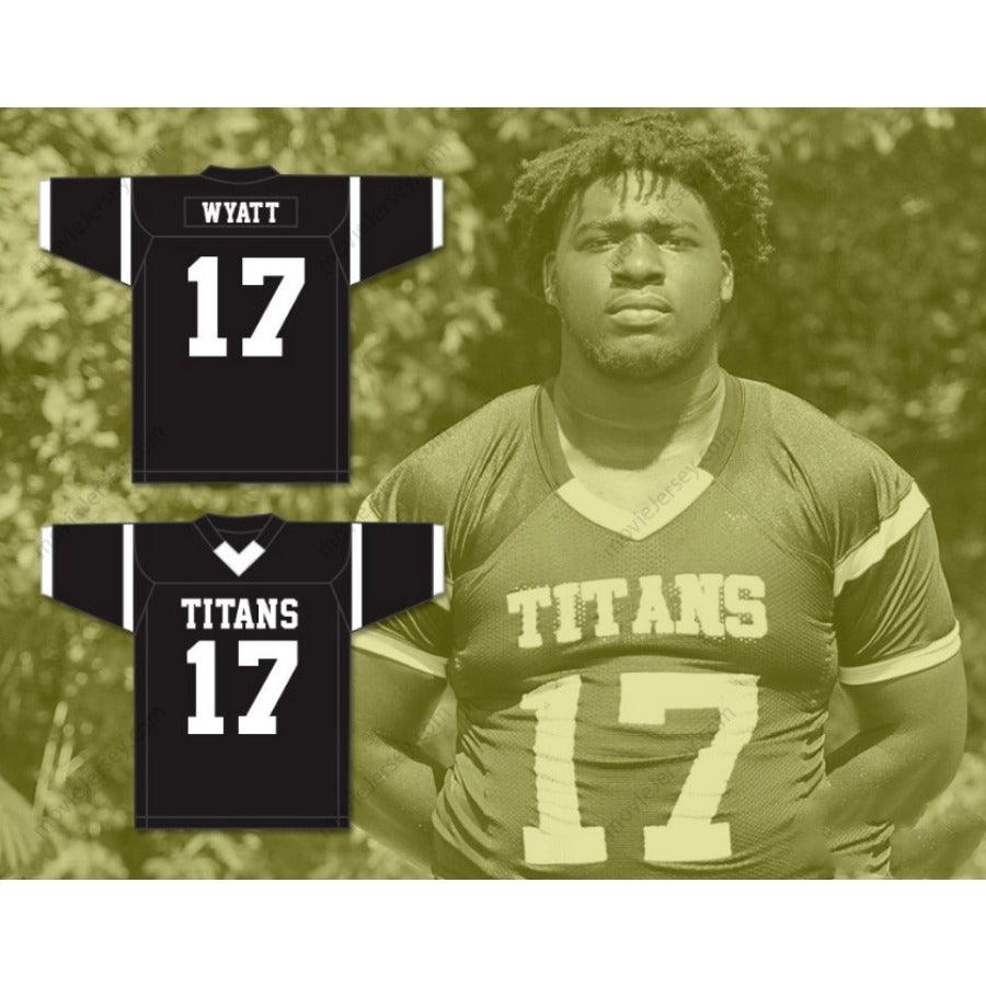 Personaliza Cualquier Nombre y Número DEVONTE WYATT 17 Camiseta de Fútbol de los TITANS de TOWERS HIGH SCHOOL, Cosido, Tallas S-6XL