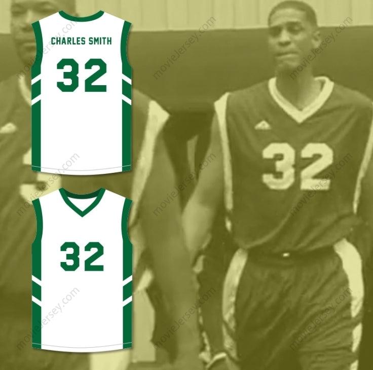 PERSONALIZA Cualquier Nombre Número CAMISETA DE BALONCESTO BLANCA CHARLES SMITH 32 BIG BANG DE DENNIS RODMAN EN PYONGYANG Cosido de la Mejor Calidad S-6XL
