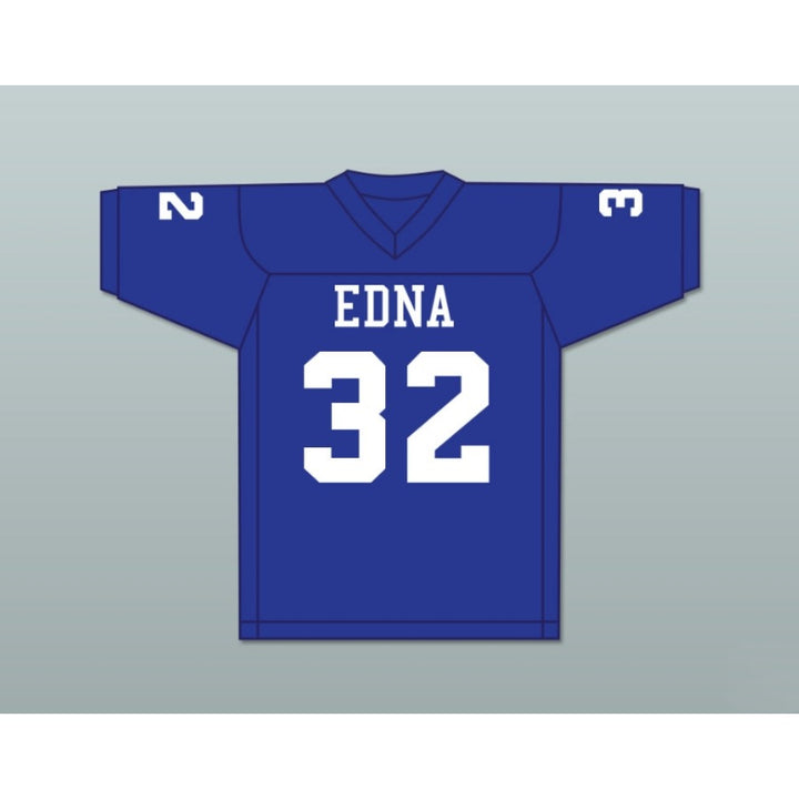 CUSTOM ANY Name Number STEVE AUSTIN 32 EDNA HIGH SCHOOL COWBOYS BLUE Football Jersey Top Stitched S-6XL