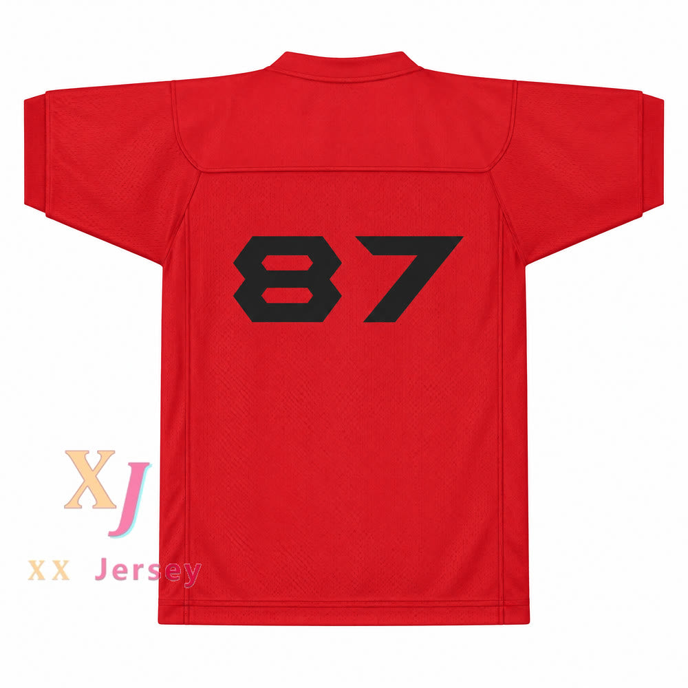 PERSONALIZA CUALQUIER Nombre Número THAD RUFIO JOHNSON 87 TITANS Camiseta de fútbol americano intramuros con bandera cosida Tallas S-6XL