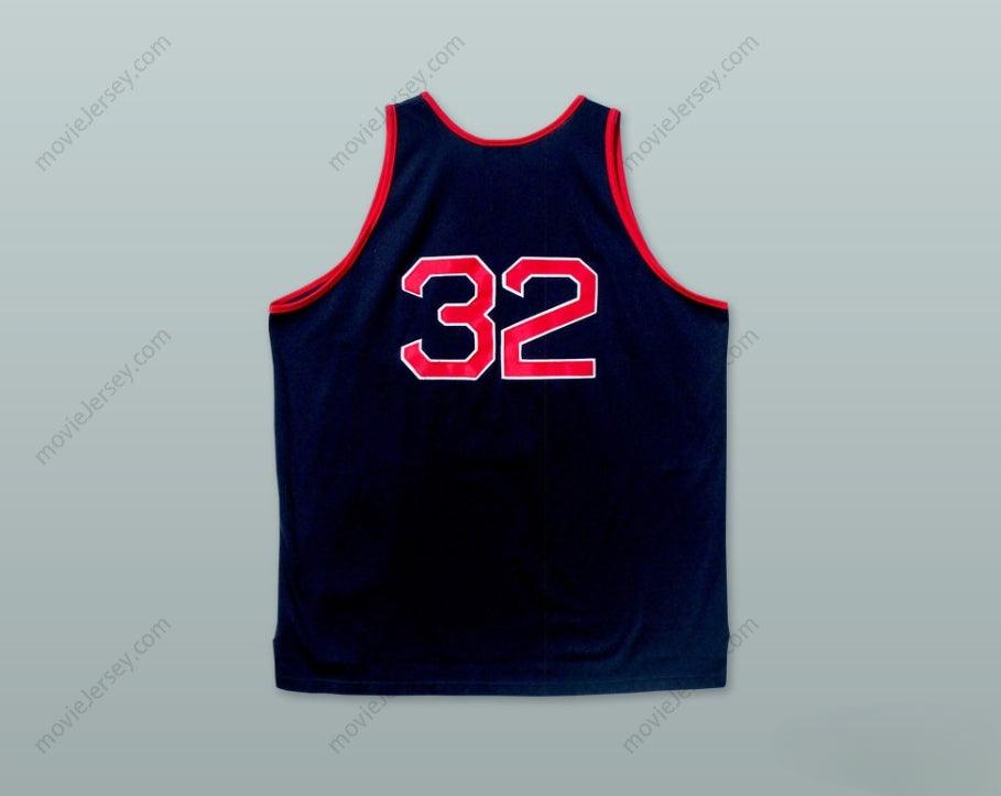 PERSONALIZA Cualquier Nombre Número 1975 RUCKER PARK NYC 32 CAMISETA BÁSQUETBOL AZUL OSCURO Cosida S-6XL