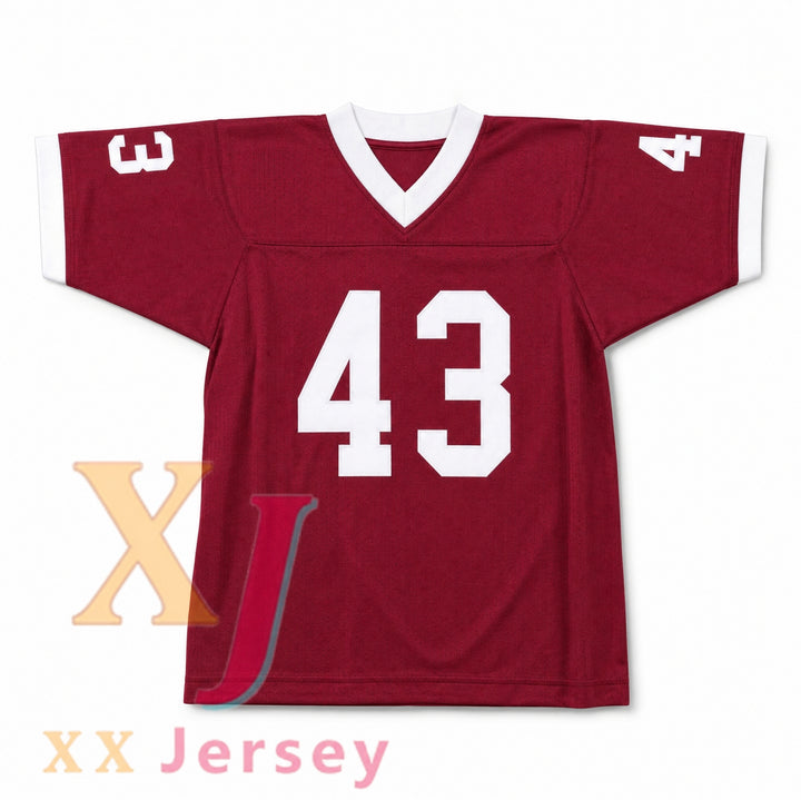 TROY POLAMALU 43 DOUGLAS HIGH SCHOOL TROJANS GRAY/RED Football Jersey