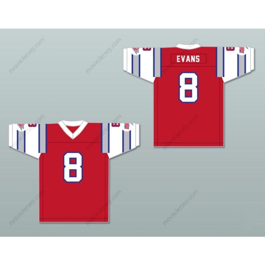 PERSONALIZA Cualquier Nombre Número 1984 USFL VINCE EVANS 8 CHICAGO BLITZ CAMISETA DE FÚTBOL AMERICANA DE VISITANTE BORDADA Tallas S-6XL
