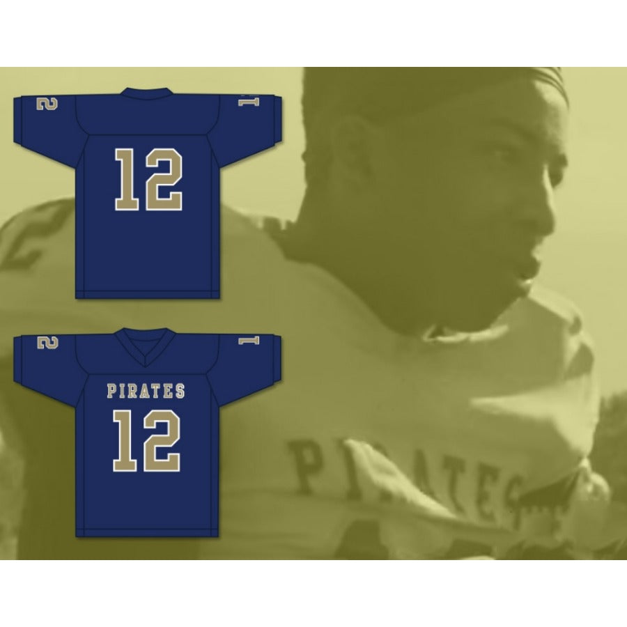 CUSTOM ANY Name Number MALIK COLLINS 12 INDEPENDENCE COMMUNITY COLLEGE PIRATES Football Jersey Top Stitched S-6XL