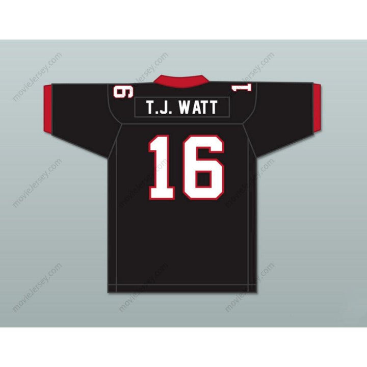 PERSONALIZADA Cualquier Nombre Número TJ WATT 16 Camiseta de Fútbol PIRATES de la Escuela Secundaria PEWAUKEE, Costuras Superiores Tallas S-6XL