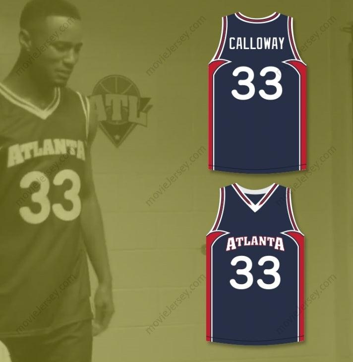 PERSONALIZADA CUALQUIER Nombre Número CAM CALLOWAY 33 CAMISETA DE BALONCESTO LOCAL REMORDIMIENTO DEL SUPERVIVIENTE Costura Superior S-6XL