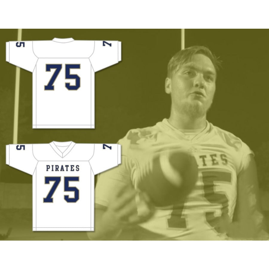 CUSTOM ANY Name Number KERRY BUCKMASTER 75 INDEPENDENCE COMMUNITY COLLEGE PIRATES Football Jersey Top Stitched S-6XL