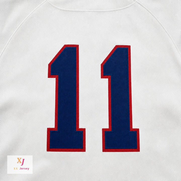 Custom Any Name Number HILO STARS 11  WHITE BASEBALL JERSEY Top Stitched S-6XL