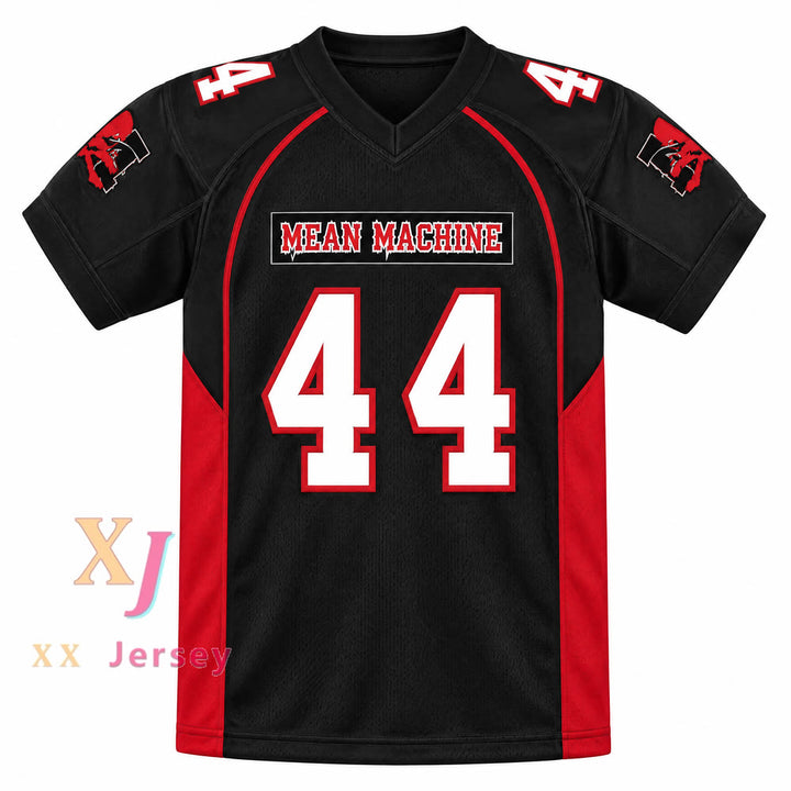 PERSONALIZADO Cualquier Nombre Número THE GREAT KHALI 44 TURLEY MEAN MACHINE CONVICTS Camiseta de Fútbol Cosida S-6XL