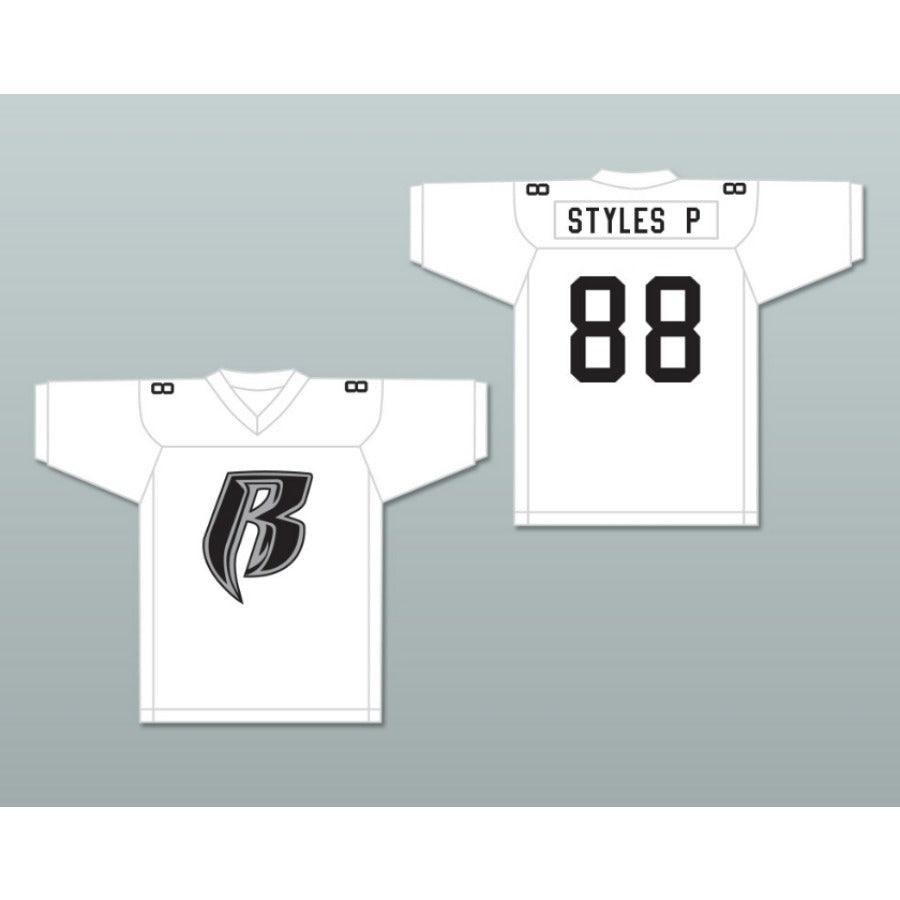 PERSONALIZADO CUALQUIER Nombre Número ESTILOS P ROUGH RYDERS 88 Plata Camiseta de fútbol cosida Tallas S-6XL