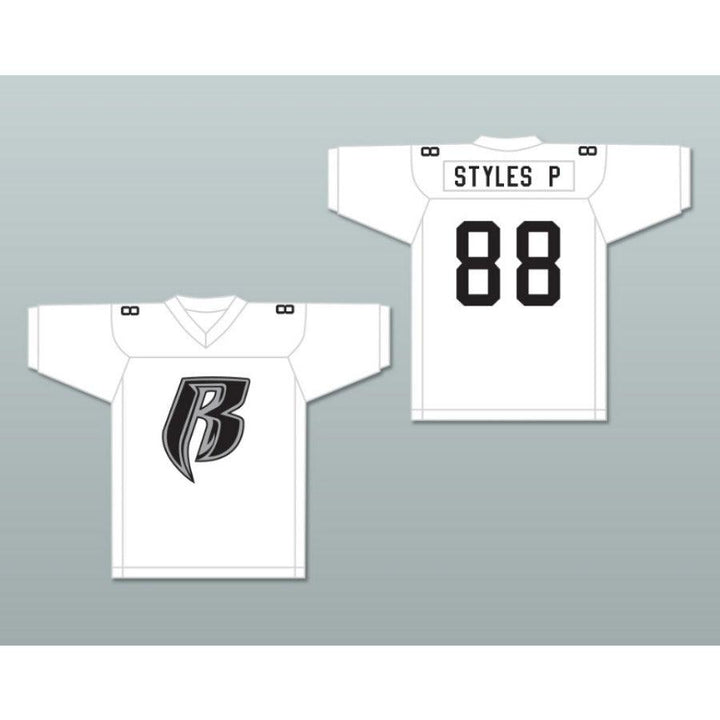 PERSONALIZADO CUALQUIER Nombre Número ESTILOS P ROUGH RYDERS 88 Plata Camiseta de fútbol cosida Tallas S-6XL