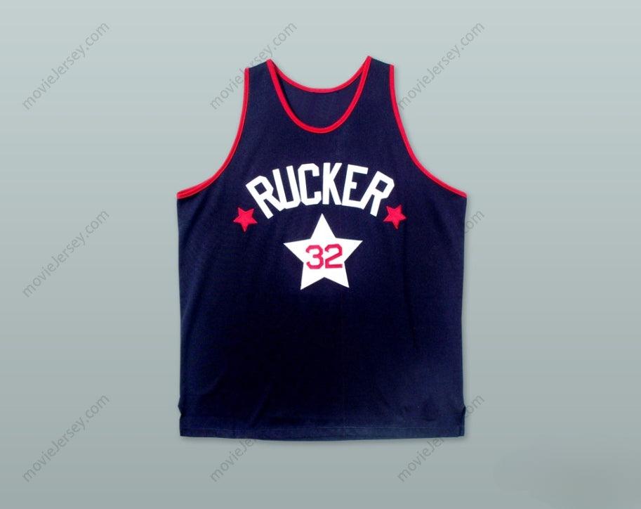 PERSONALIZA Cualquier Nombre Número 1975 RUCKER PARK NYC 32 CAMISETA BÁSQUETBOL AZUL OSCURO Cosida S-6XL