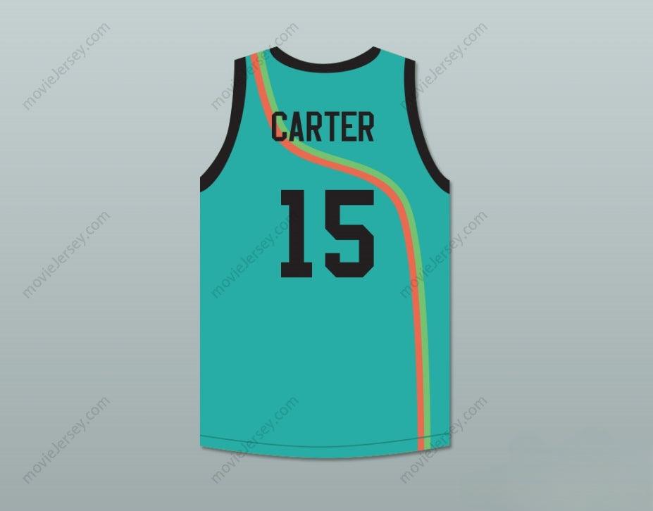 CUSTOM ANY Name Number VINCE CARTER 15 ROSWELL RAYGUNS TEAL BASKETBALL JERSEY Top Stitched S-6XL