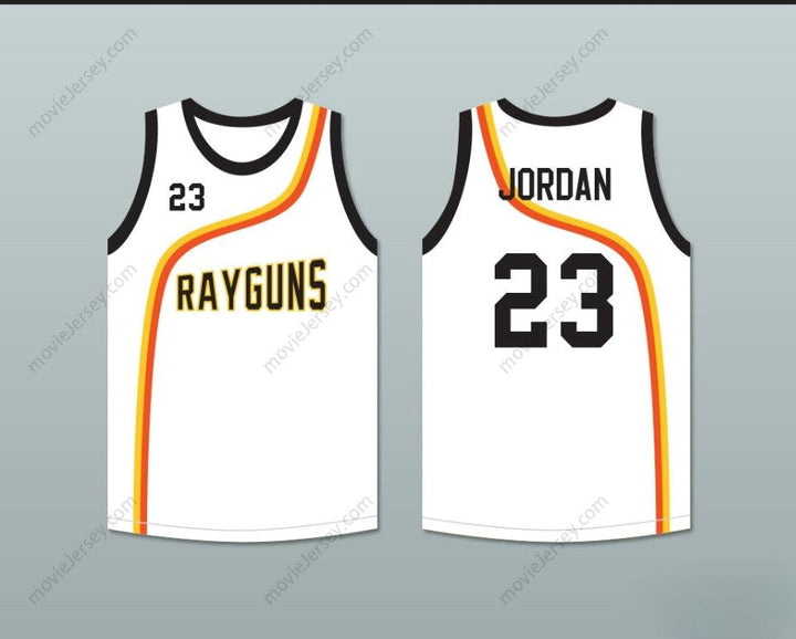 PERSONALIZA CUALQUIER Nombre Número MICHAEL 23 ROSWELL RAYGUNS JERSEY BALONCESTO BLANCO Superior Cosido S-6XL