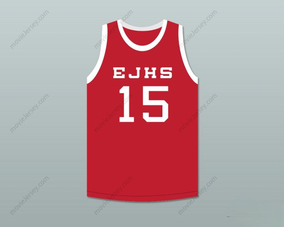 CUSTOM ANY Name Number STEVE YOUNG 15 EASTERN JUNIOR HIGH SCHOOL RED BASKETBALL JERSEY Top Stitched S-6XL