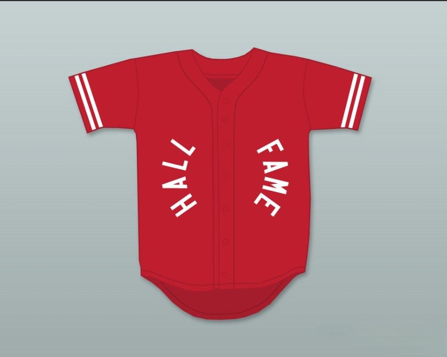 Camiseta de béisbol personalizada con cualquier nombre y número HALL OF FAME 13 ROJO, con costuras, tallas S-6XL