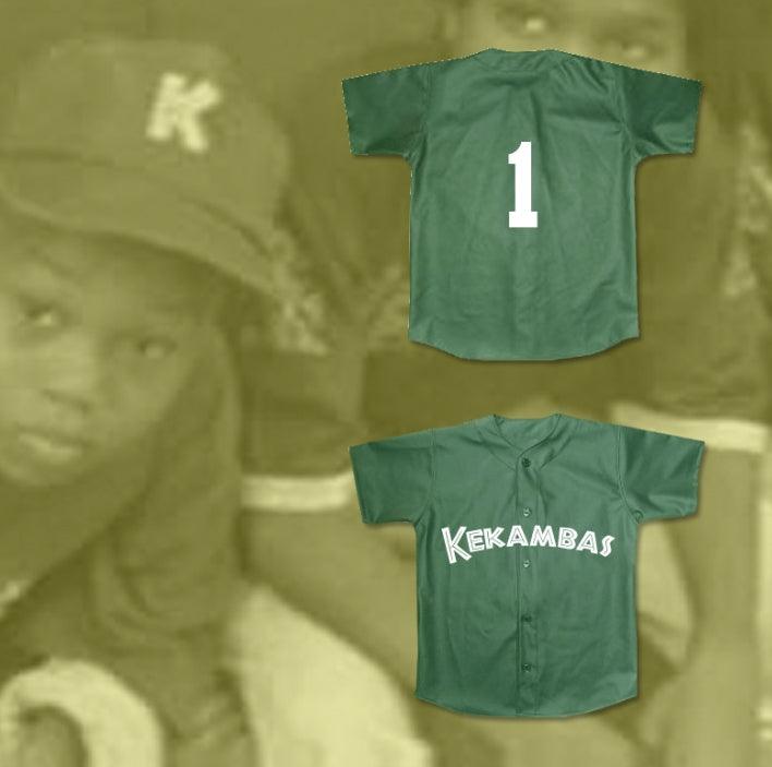 Personalizado Cualquier Nombre Número JARIUS 'G-BABY' EVANS 1 KEKAMBAS CAMISETA BÉISBOL HARDBALL VERDE OSCURO Cosido S-6XL