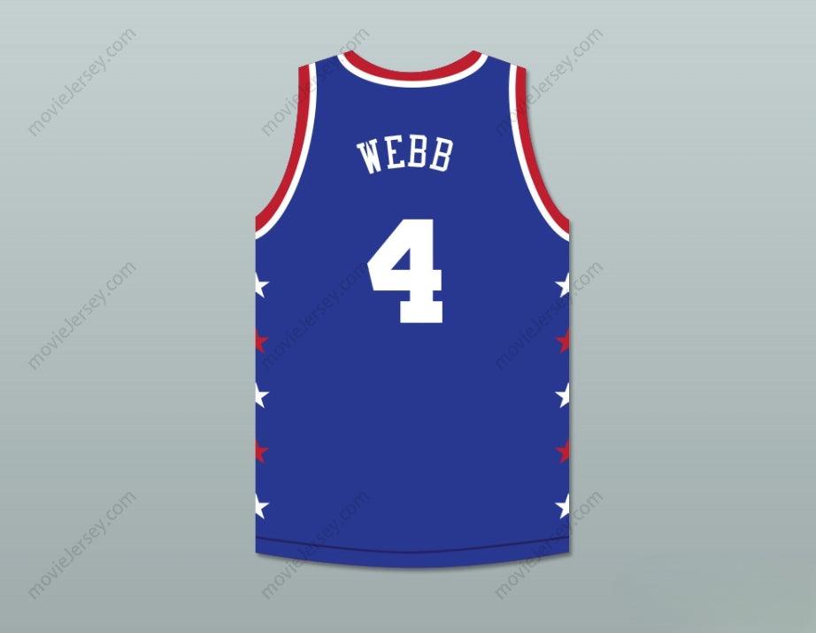 PERSONALIZA CUALQUIER Nombre Número SPUD WEBB 4 MAGIC JOHNSON CAMISETA DE BALONCESTO AZUL DEL PARTIDO ALL-STAR 1988 EVENTO BENÉFICO MIDNIGHT SUMMER'S MAGIC Costura Superior S-6XL