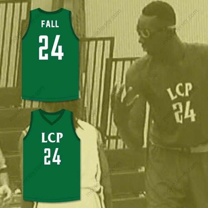PERSONALIZADO Cualquier nombre número TACKO FALL 24 JERSEY DE BALONCESTO VERDE Costura superior S-6XL