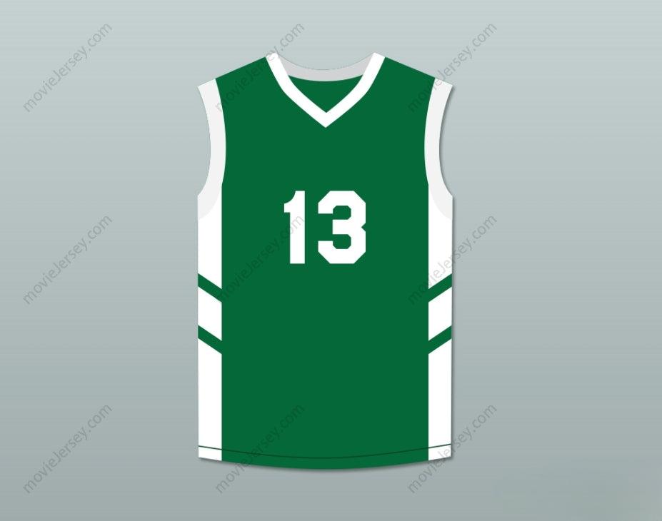PERSONALIZA Cualquier Nombre Número DOUG CHRISTIE 13 CAMISETA DE BALONCESTO VERDE EL BIG BANG DE DENNIS RODMAN EN PYONGYANG Costuras Superiores S-6XL