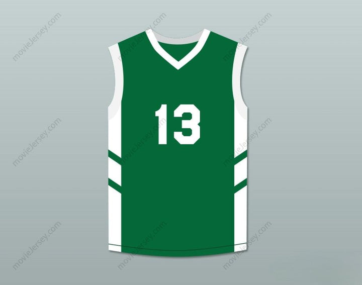 PERSONALIZA Cualquier Nombre Número DOUG CHRISTIE 13 CAMISETA DE BALONCESTO VERDE EL BIG BANG DE DENNIS RODMAN EN PYONGYANG Costuras Superiores S-6XL