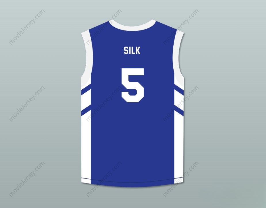 PERSONALIZA CUALQUIER Nombre Número ANDRE 'SILK' POOL 5 CAMISETA BALONCESTO AZUL EL BIG BANG DE DENNIS RODMAN EN PIONGYANG Confección de alta calidad S-6XL