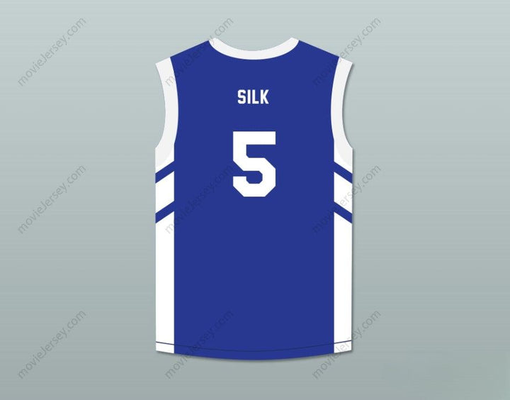 PERSONALIZA CUALQUIER Nombre Número ANDRE 'SILK' POOL 5 CAMISETA BALONCESTO AZUL EL BIG BANG DE DENNIS RODMAN EN PIONGYANG Confección de alta calidad S-6XL