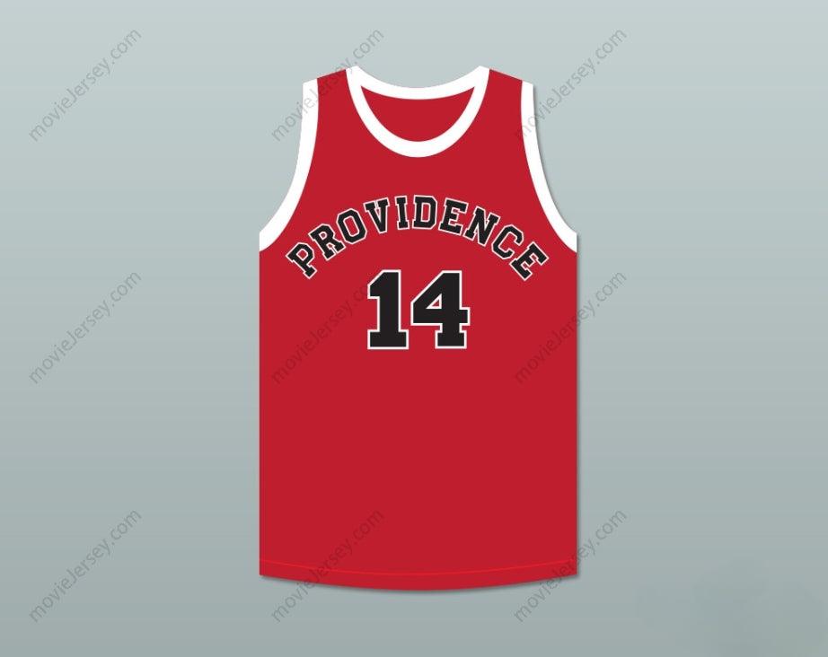 PERSONALIZA Cualquier Nombre Número GEORGE NOSTRAND 14 PROVIDENCE STEAMROLLERS JERSEY DE BALONCESTO ROJO 2 Costuras Reforzadas S-6XL