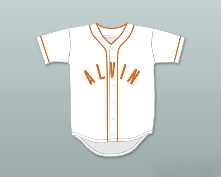 Camiseta de béisbol blanca con el número 34 de Nolan Ryan, de los Yellowjackets de Alvin High School, con nombre y número personalizados, con costuras superiores, tallas S-6XL