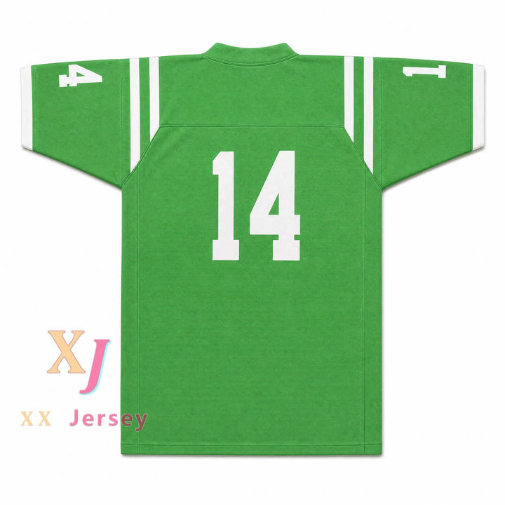Isidore Newman High School 14 Football Jersey — green back view