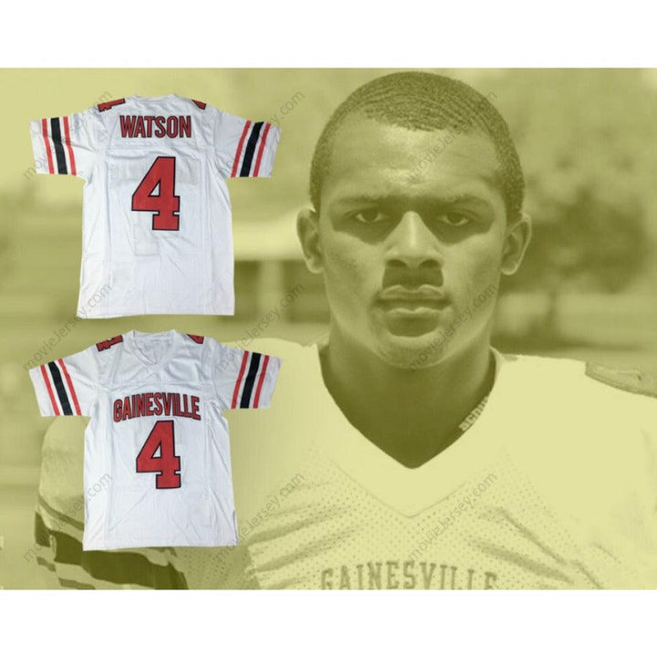 PERSONALIZA Cualquier Nombre Número DESHAUN WATSON 4 GAINESVILLE HIGH SCHOOL RED ELEPHANTS CAMISETA DE FÚTBOL Cosida Tallas S-6XL