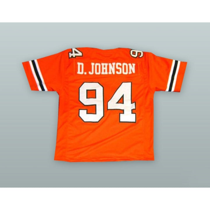 CUSTOM ANY Name Number DWAYNE JOHNSON 94 COLLEGE CAREER Football Jersey Top Stitched S-6XL