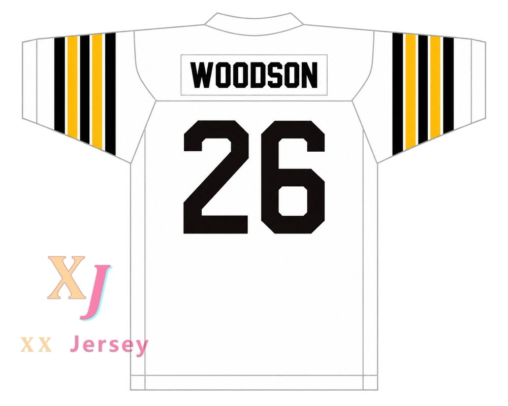 Custom Rod Woodson 26 R. Nelson Snider High School Panthers White Football Jersey