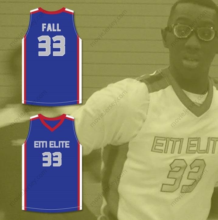 CAMISETA DE BALONCESTO AZUL ELITE AAU TACKO FALL 33 CUALQUIER Nombre Número PERSONALIZADA Cada 1 Enseña 1 Cosido doble S-6XL
