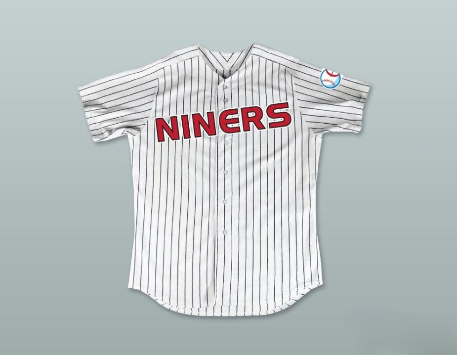 Camiseta de béisbol a rayas blancas de los DEEP SPACE NINERS 43 del TENIENTE EZRI DAX con el nombre y número personalizados, costuras vistas, tallas S-6XL